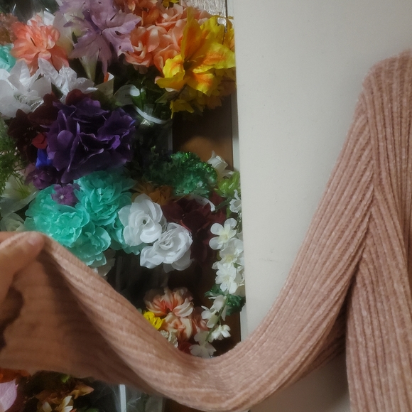 Dusty Pink Plush Cardigan - Picture 3 of 6